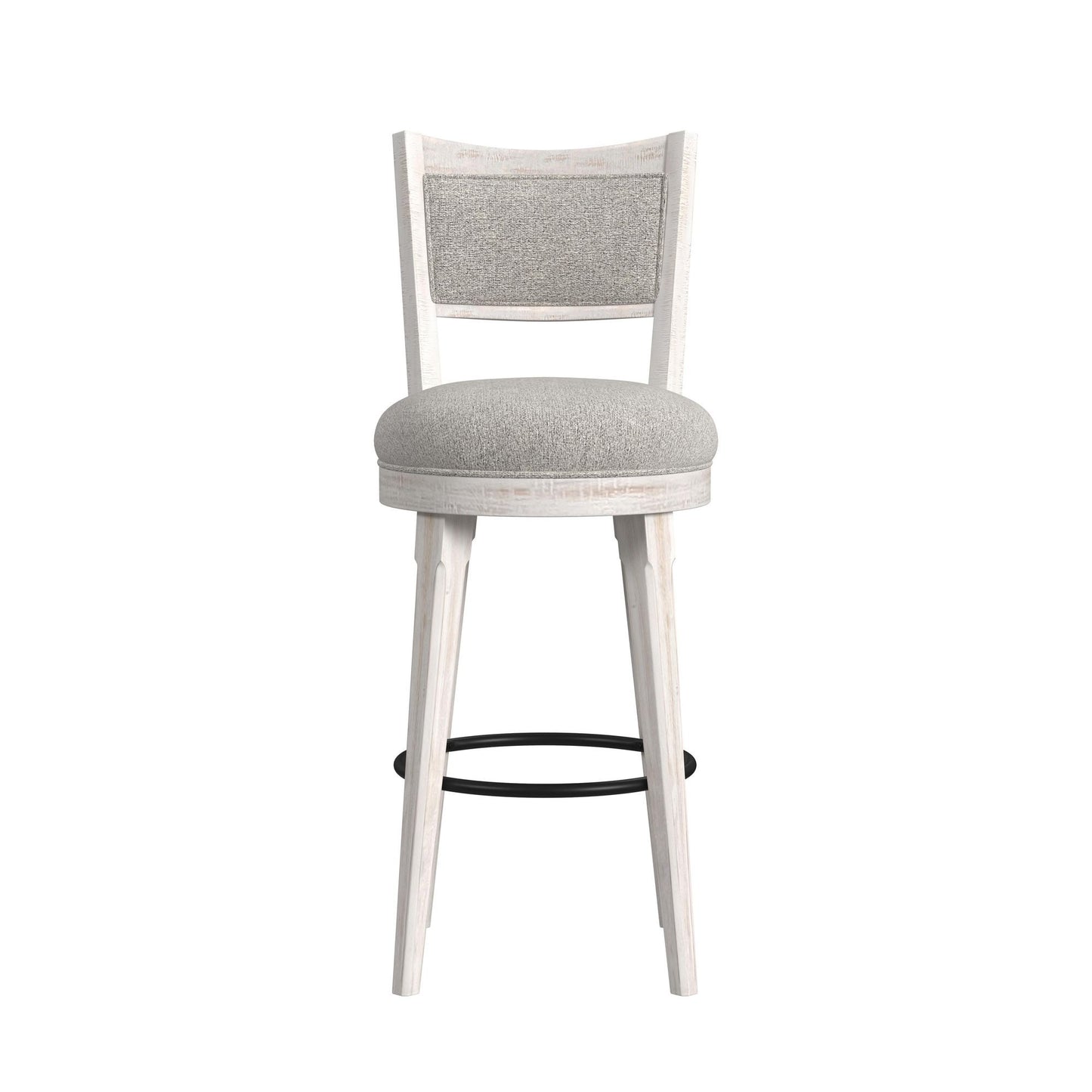 Rogen Rustic - Swivel Bar Stool (Set of 2) - Rustic White