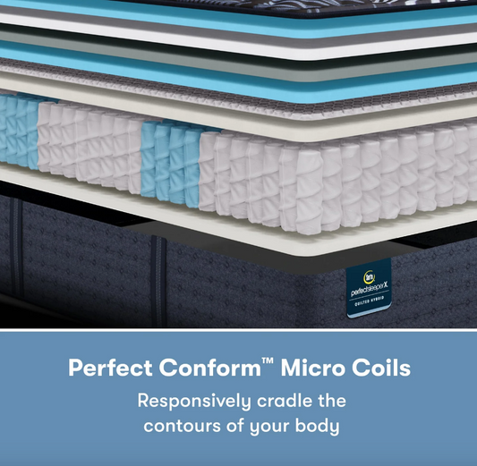 Serta Perfect Sleeper X Quilted Hybrid Mattress - Max Level Two Medium