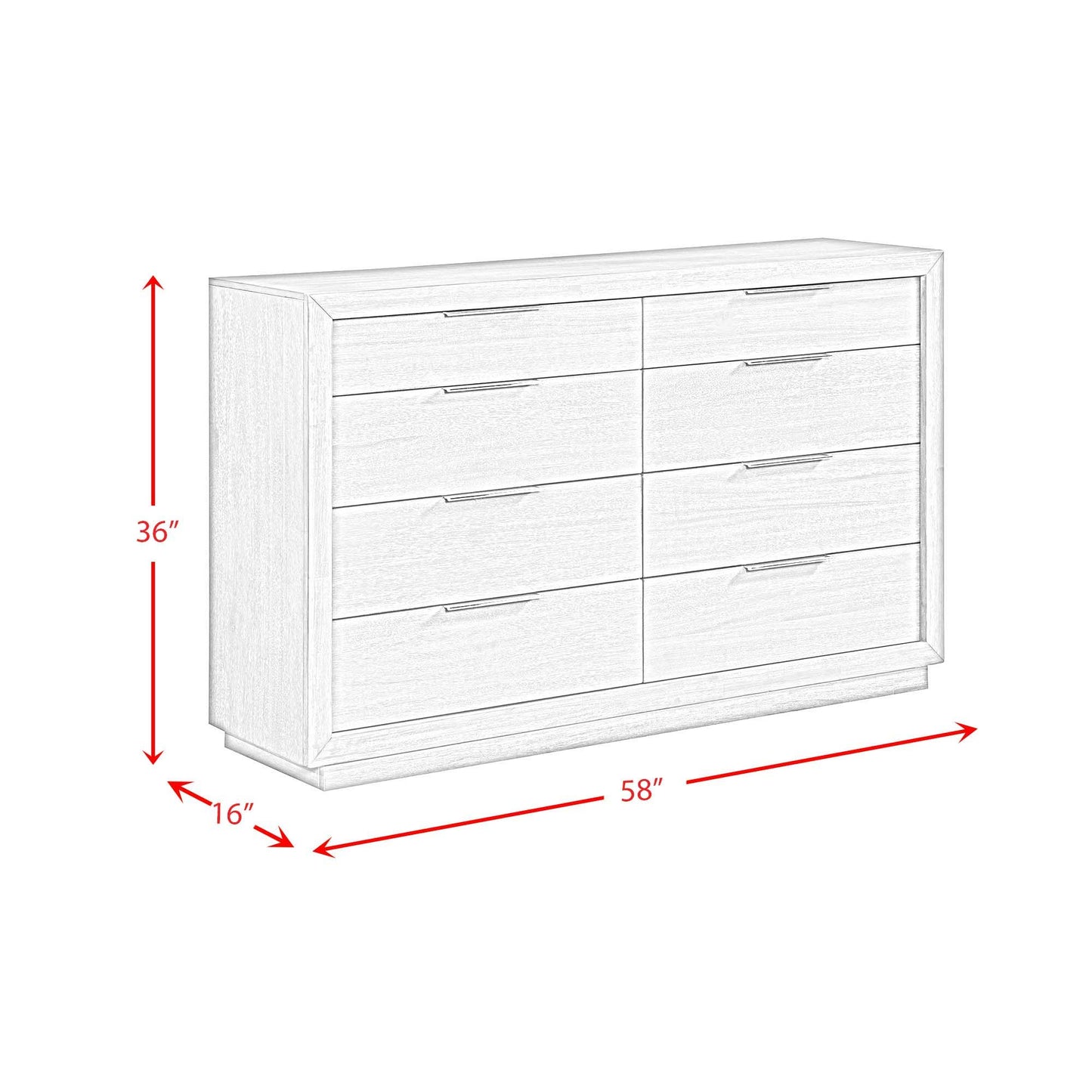 Arcadia - 8-Drawer Dresser