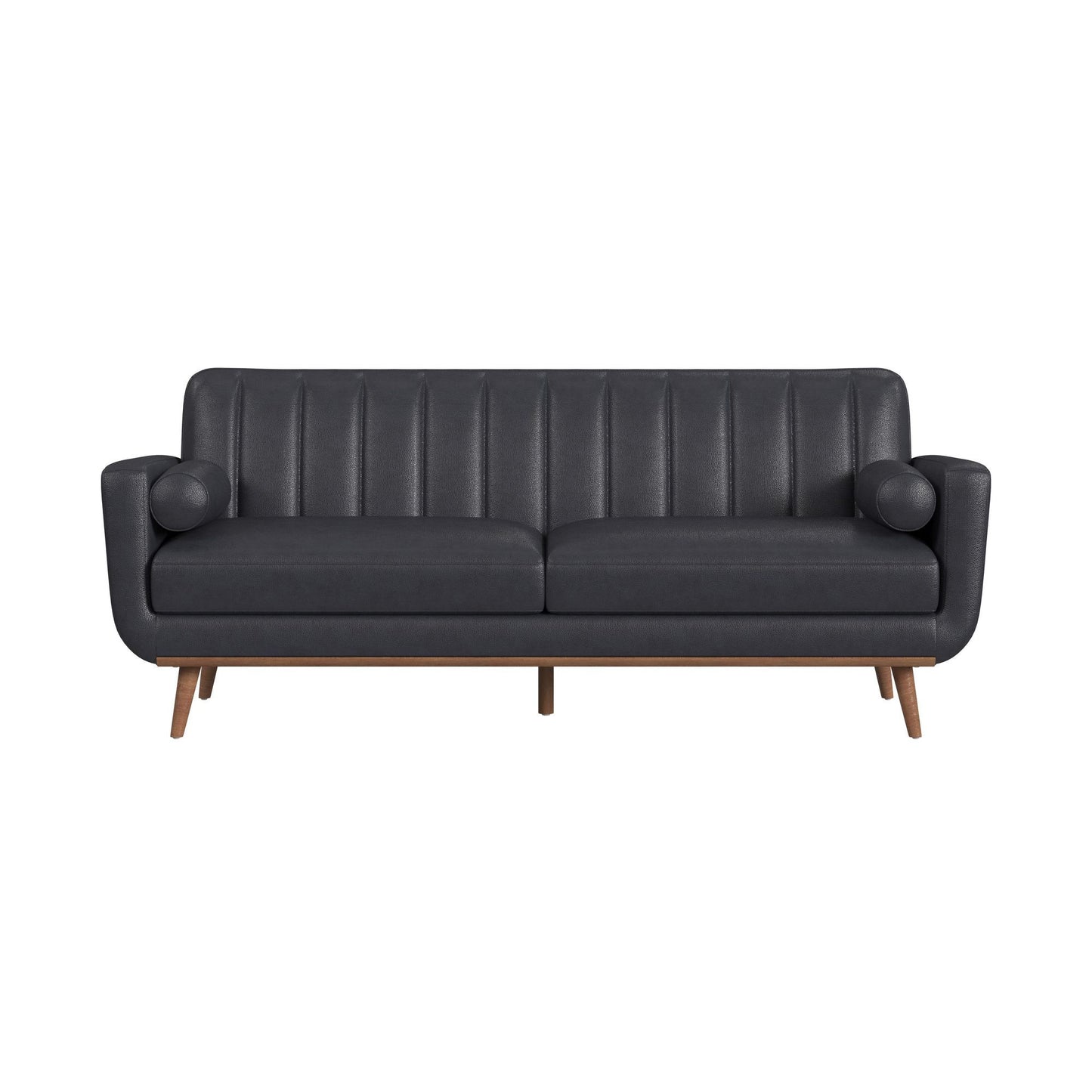 Horizon - Sofa With Wood Front And 2 Pillows