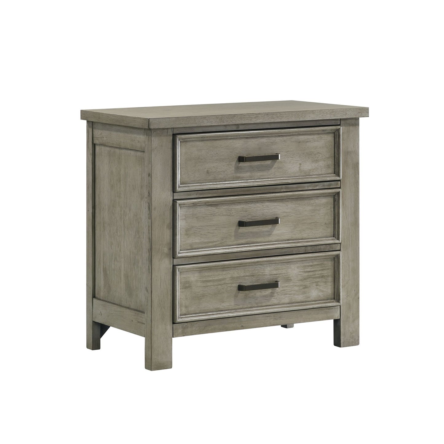 Sullivan - 3-Drawer Nightstand - Drift Gray