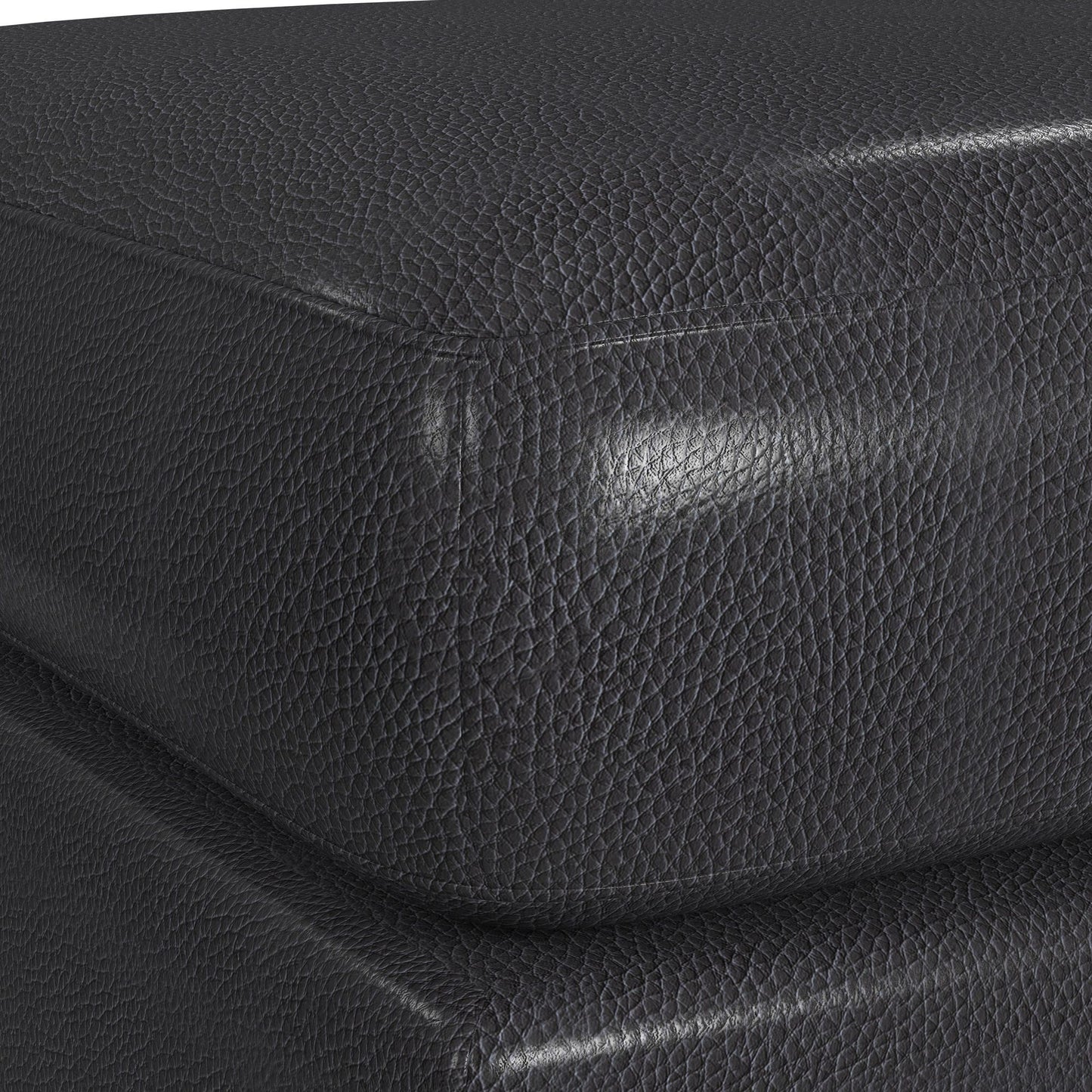 Horizon - Ottoman With Wood Base