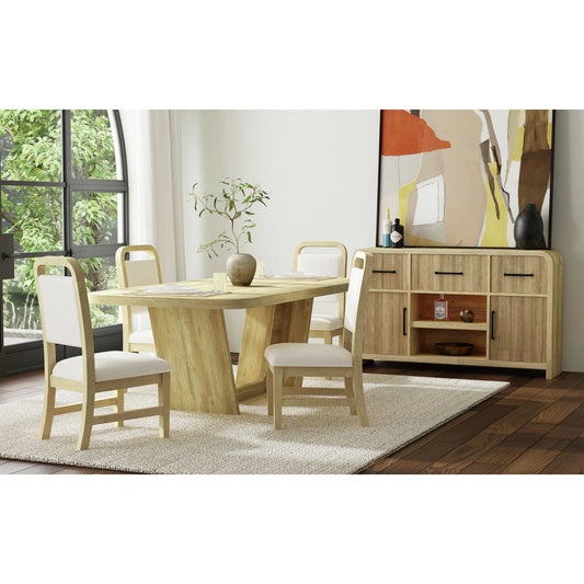 Ridgemont - 5 Piece Standard Height Dining Set (Table And Four Chairs) - Natural