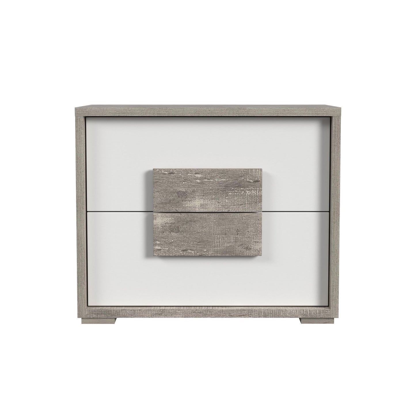 San Matteo - 2-Drawer Nightstand With USB - Gray
