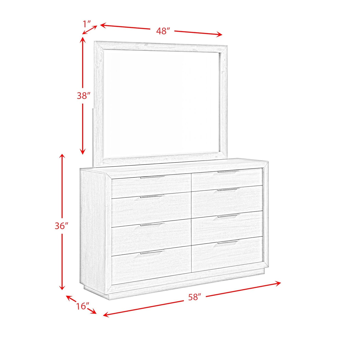 Arcadia - 8-Drawer Dresser