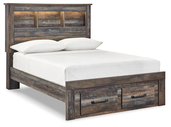 Drystan Bookcase Bed With 2 Storage Drawers