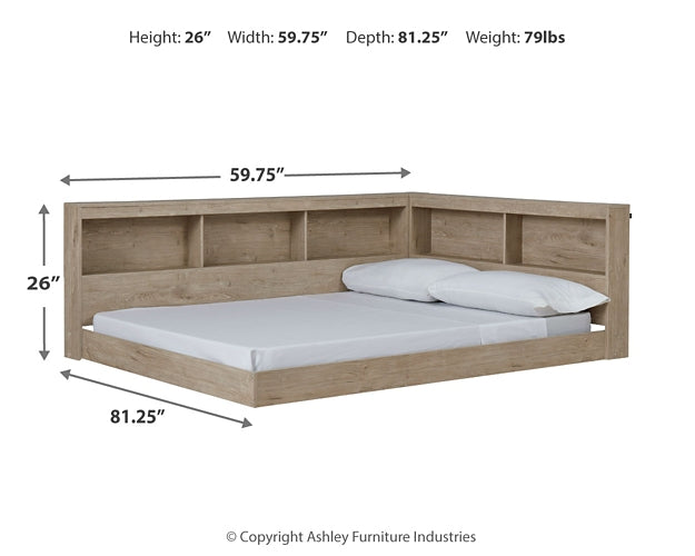Oliah  Bookcase Storage Bed