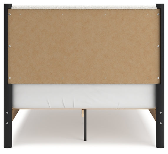 Cadmori  Upholstered Panel Bed