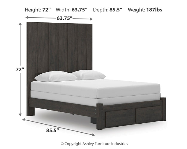 Fraluna  Panel Storage Bed