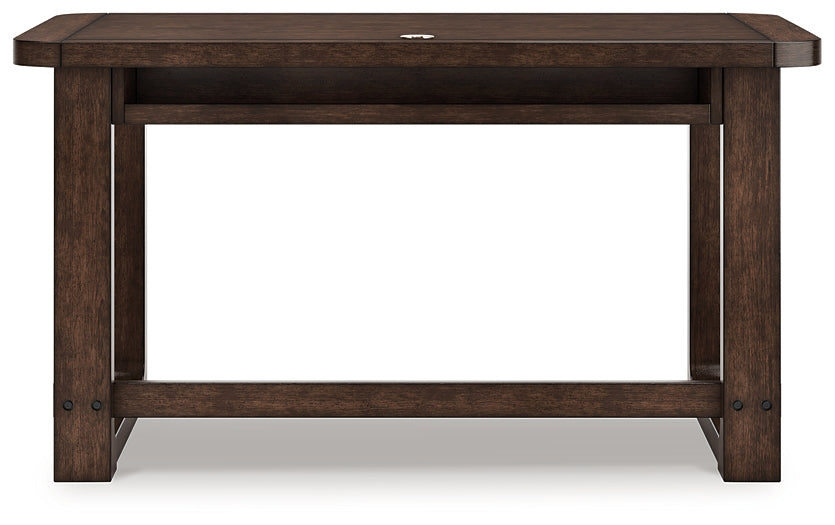 Breckington Home Office Desk with Chair and Storage