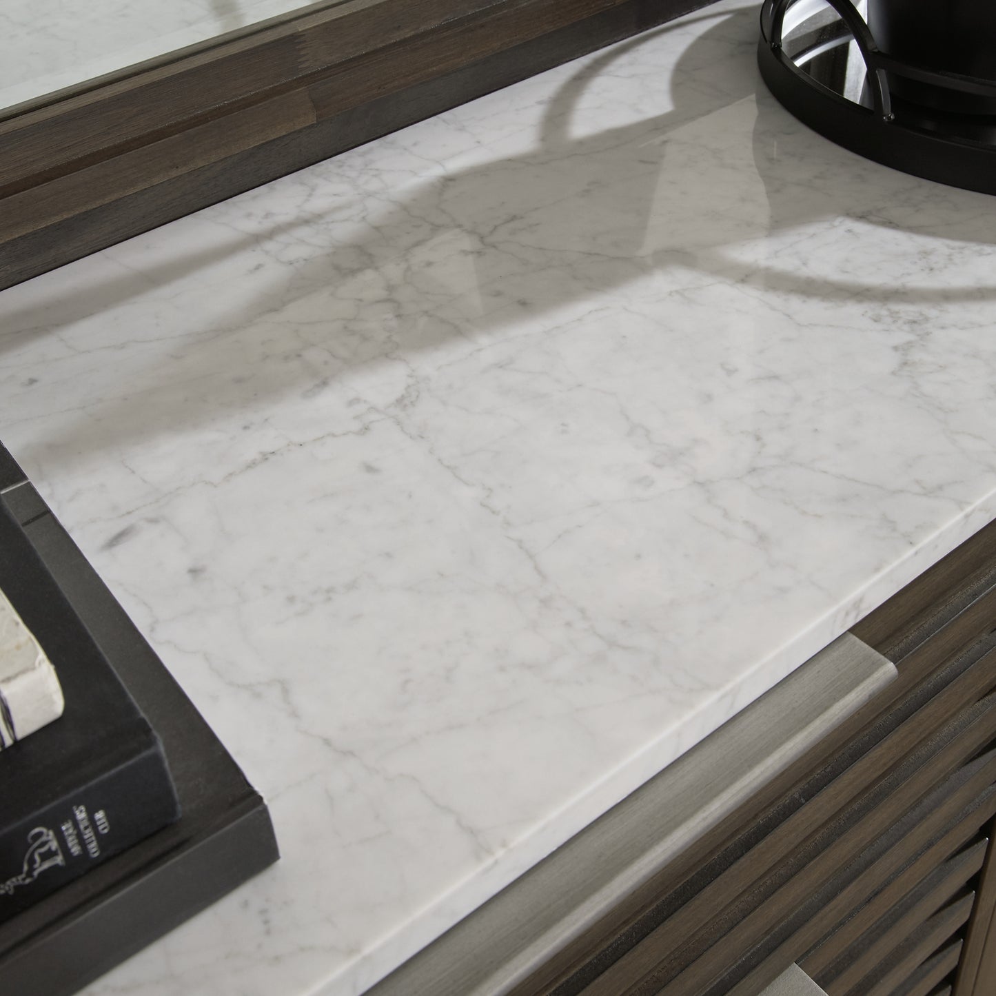 Arkenton King Panel Bed with Mirrored Dresser, Chest and Nightstand