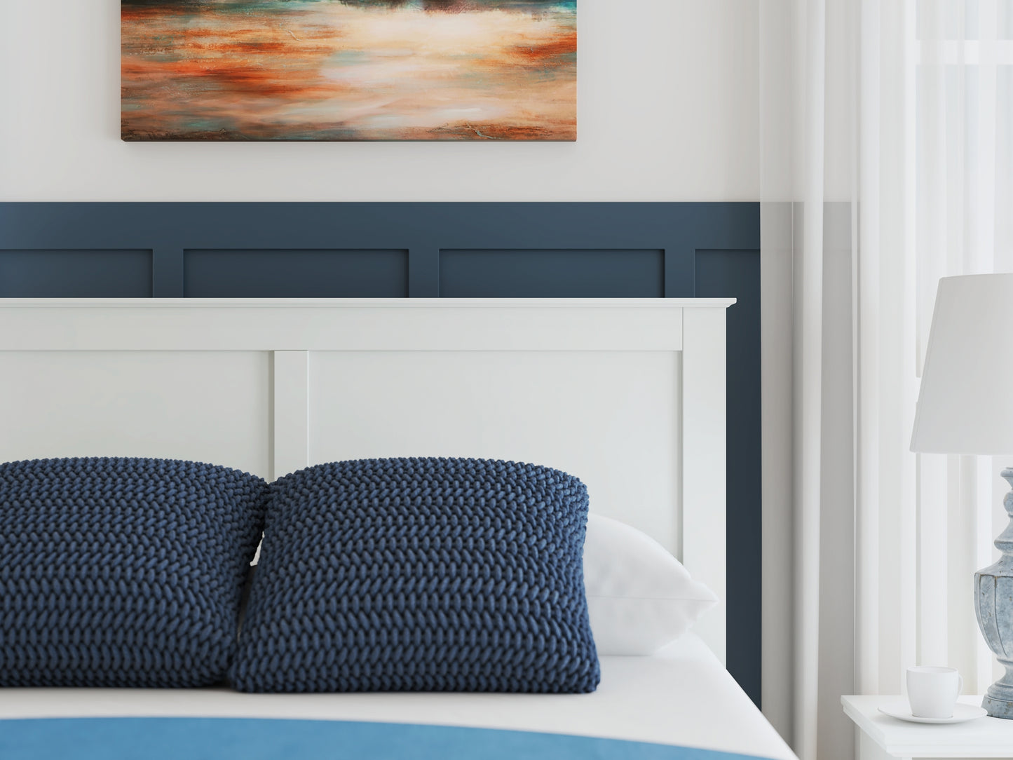 Bostwick Shoals Queen Panel Bed with Mirrored Dresser and Chest