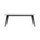 Marlene - Dining Table With White Faux Marble Top - White
