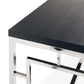 Ezra - End Table - Chrome - 24"