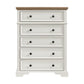 Eastwood - Youth 5-Drawer Chest - Brown And White