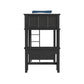 Hampton Kids - Loft Bed With Ladder And Desk With Speaker
