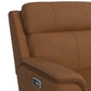 Mustang - Power Motion Sofa With Drop-Down Table, Wireless Charger, Power Headrest And Lumbar - Butternut