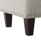 Erica - 497 Ottoman With Chrome Nail (Ista 3) - Heirloom Gray