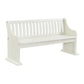Stone - Pew Bench With Storage - White