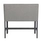 Seneca - Counter Bench With Upholstered Back And Fabric - Brown