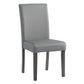 Ambridge - 5 Piece Round Dining Set With Faux Marble Top - Brushed Gray
