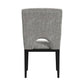Oregon - Fabric Dining Side Chair (Set of 2) - Gray / Black
