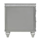 Avril - Chairside Table With Power/USB - Silver