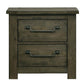 Maverick - Nightstand With USB - Gray
