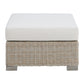 Ollie - Ottoman - Tan And Olefin White Cream