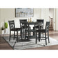 Amherst - Counter Table With Wood Leg - Gray Finish