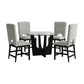 Oregon - 5 Piece Counter Height Dining Set (Round Counter Table And Four Chairs)