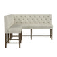 Peyton - Sectional Sofa Counter Set - Pearl Silver