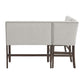 Seneca - Counter 3 Piece Corner Bench - Brown / Gray