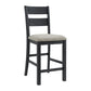 Garcia - 5 Piece Counter Set With Table And 4 Chairs - Black