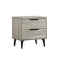 Ernesto - 2-Drawer Nightstand (3A Packing) - Gray