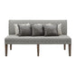Gramercy - Upholstered Dining Settee - Dark Brown