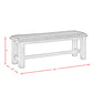 Nathan - Bench With PU Padded Seat - Gray Oak
