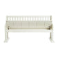 Stone - Pew Bench With Storage - White