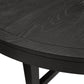 Versailles - Contemporary Round Dining Table - Black