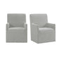 Nero - Upholstered Arm Chair (Set of 2) - Gray