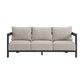 Playa - Sofa With 2 Pillows - Dark Gray / Beige