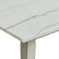 Bette - Dining Table With Marble Top - White