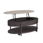 Nica - Lift Top Coffee Table - White And Brown