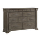 Kings Court - 10-Drawer Dresser - Gray