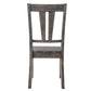 Nathan - Fan Back Chair With Wooden Seat (Set of 2) - Gray Oak