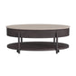 Nica - Lift Top Coffee Table - White And Brown