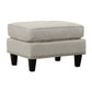 Erica - 497 Ottoman With Chrome Nail (Ista 3) - Heirloom Gray