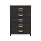 Tobias - 5-Drawer Chest - Black