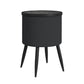 Halo - Round Smart End Table - Black