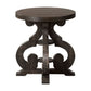 Stone - End Table With PU Base - Dark Walnut